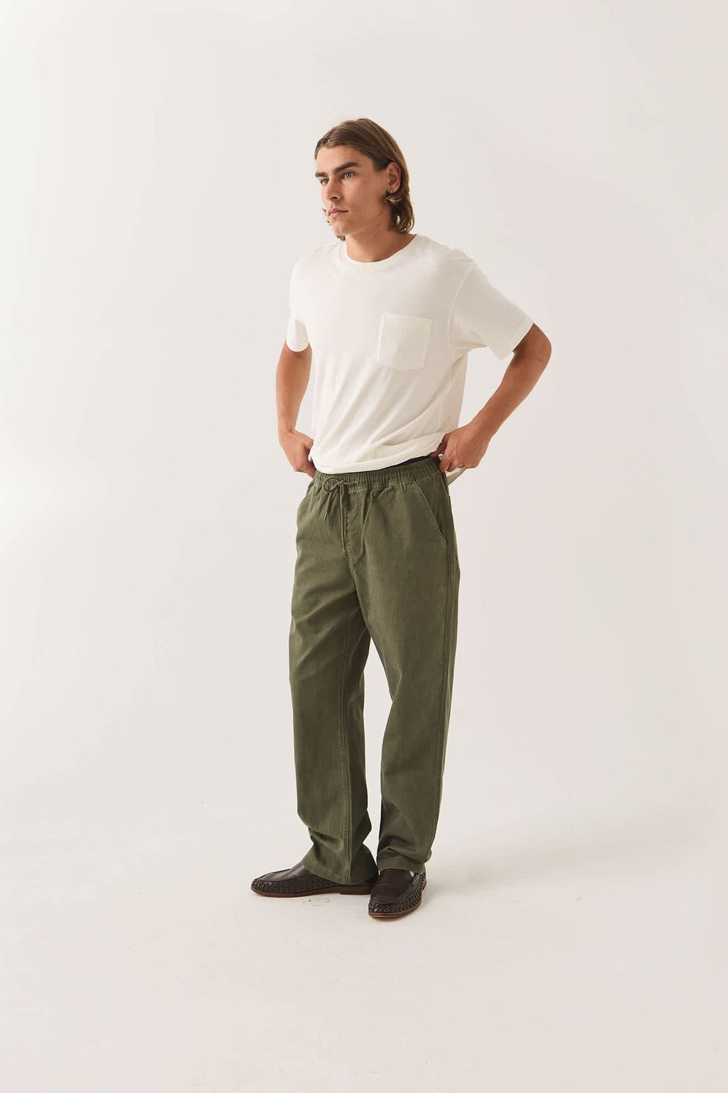 Everyday E-Waist Pant - Dark Olive