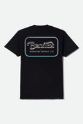 Grade Short Sleeve T-Shirt - Black/Off White/Retro Blue