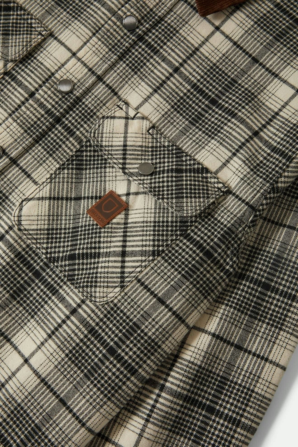 Builders Bowery Performance Flannel - Off White/Black
