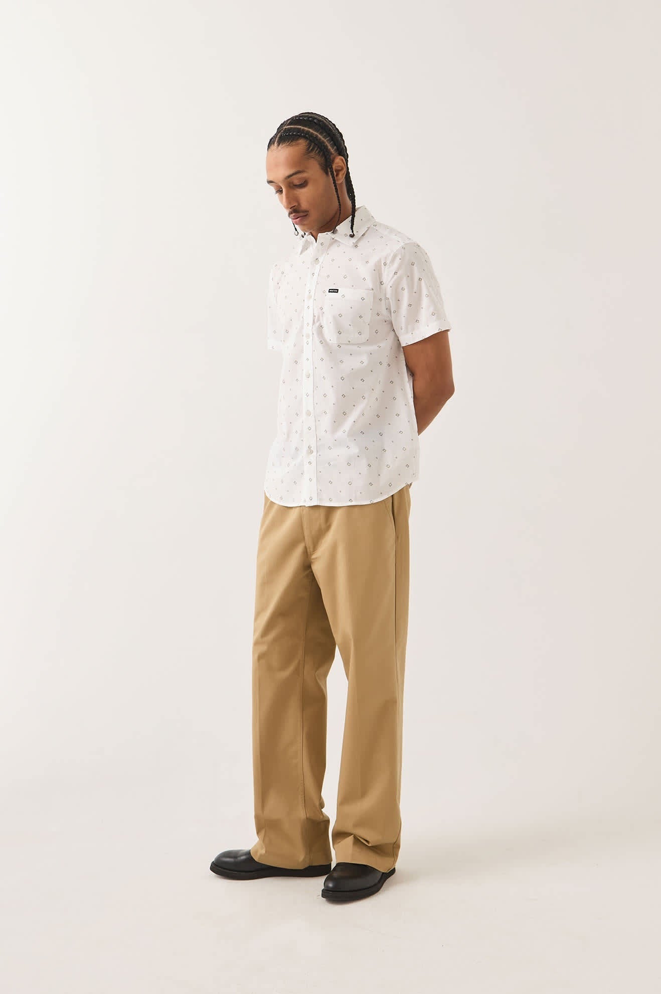 Charter Print Shirt - White/Geo