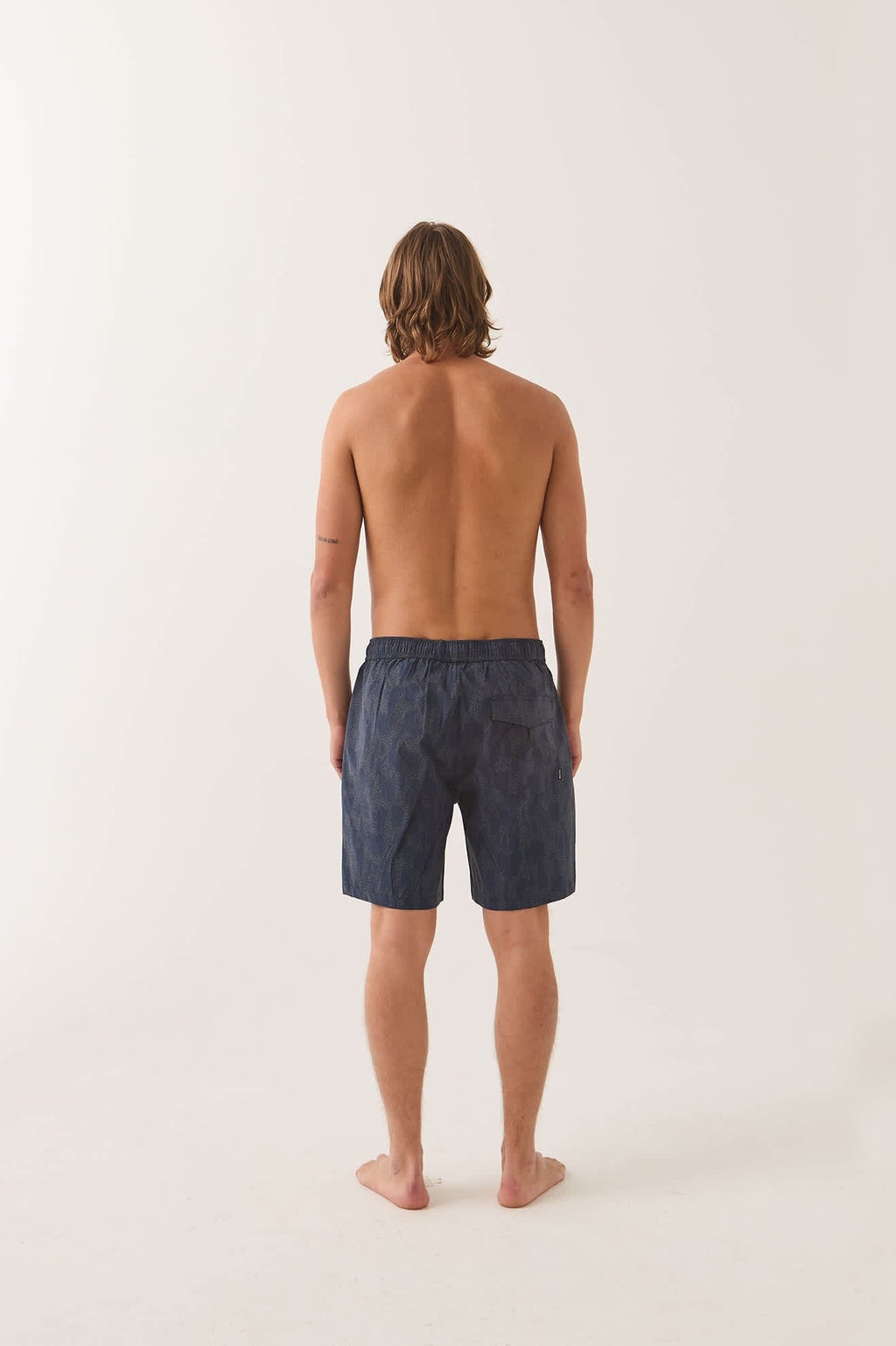 Everyday Stretch Hybrid Short 7" - Washed Navy Crackle