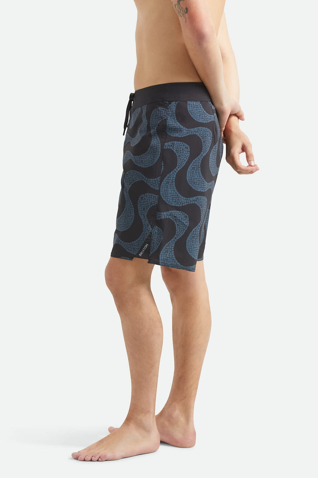 Blitz Boardshort 19" - Black/Future Grey Warped Tile