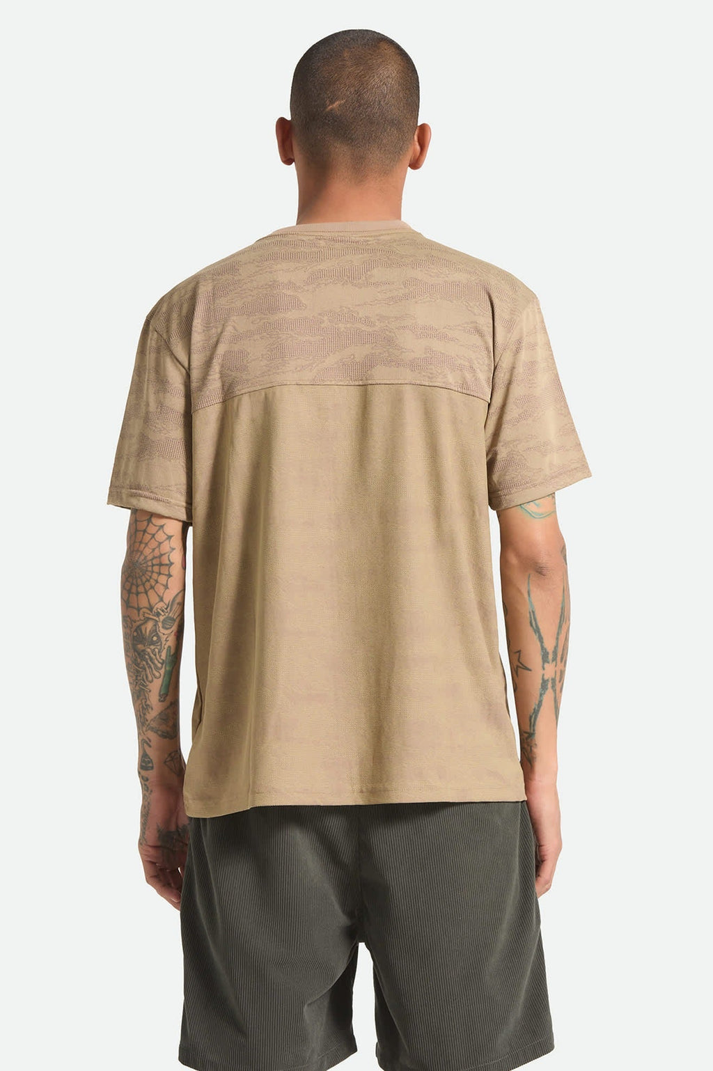 Journey Short Sleeve Henley - Desert Tiger Camo