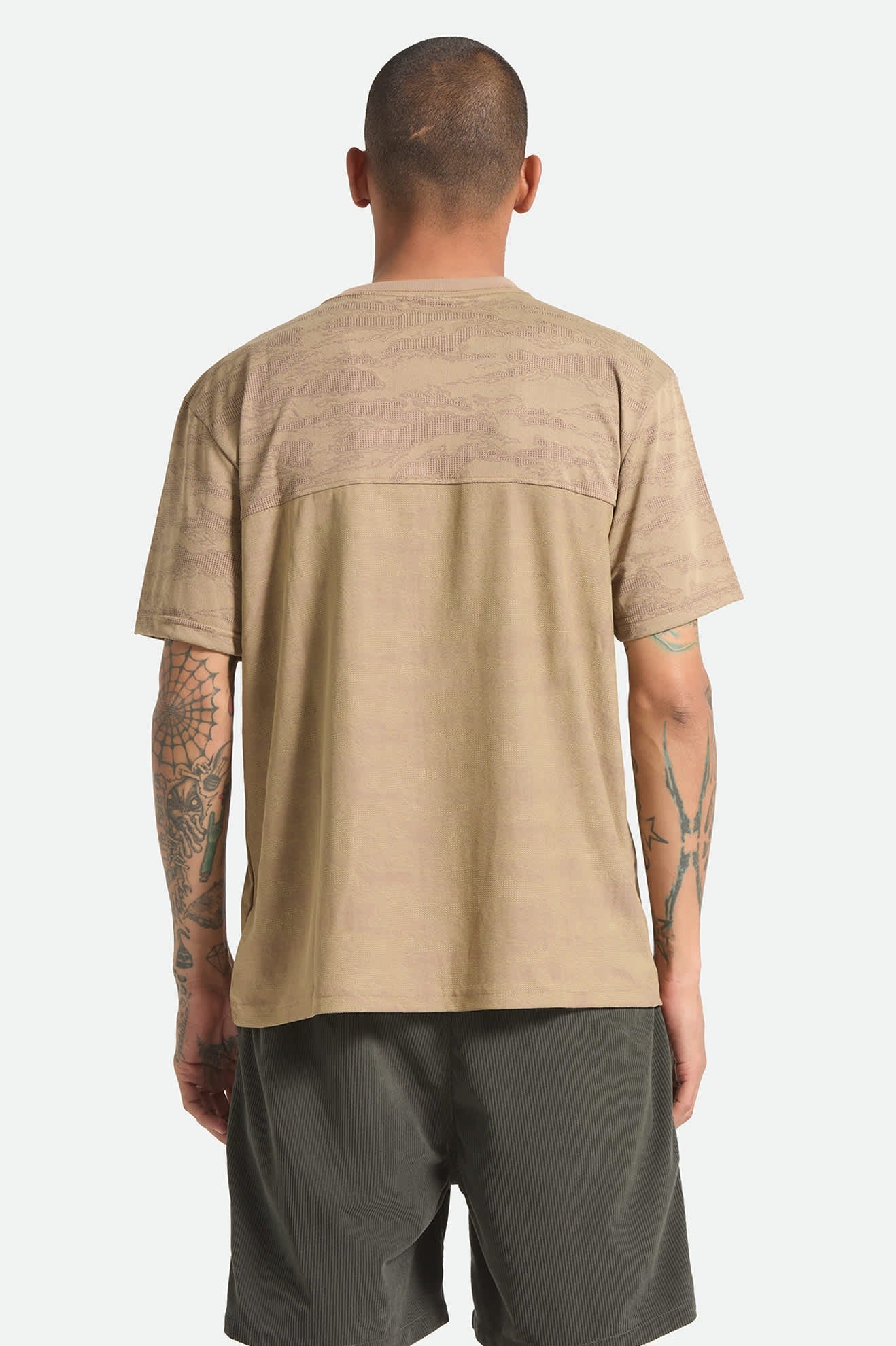 Journey Short Sleeve Henley - Desert Tiger Camo