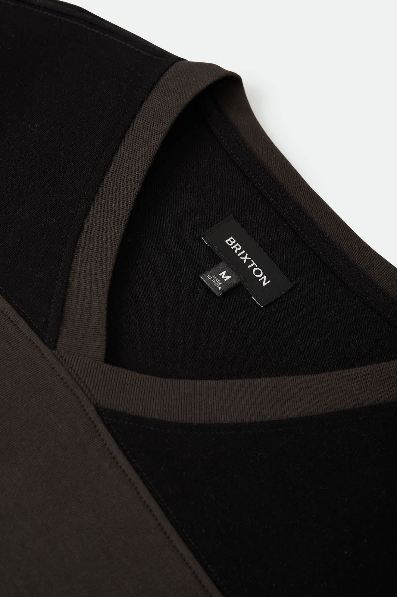 Brixton Football T-Shirt - Black/Washed Black