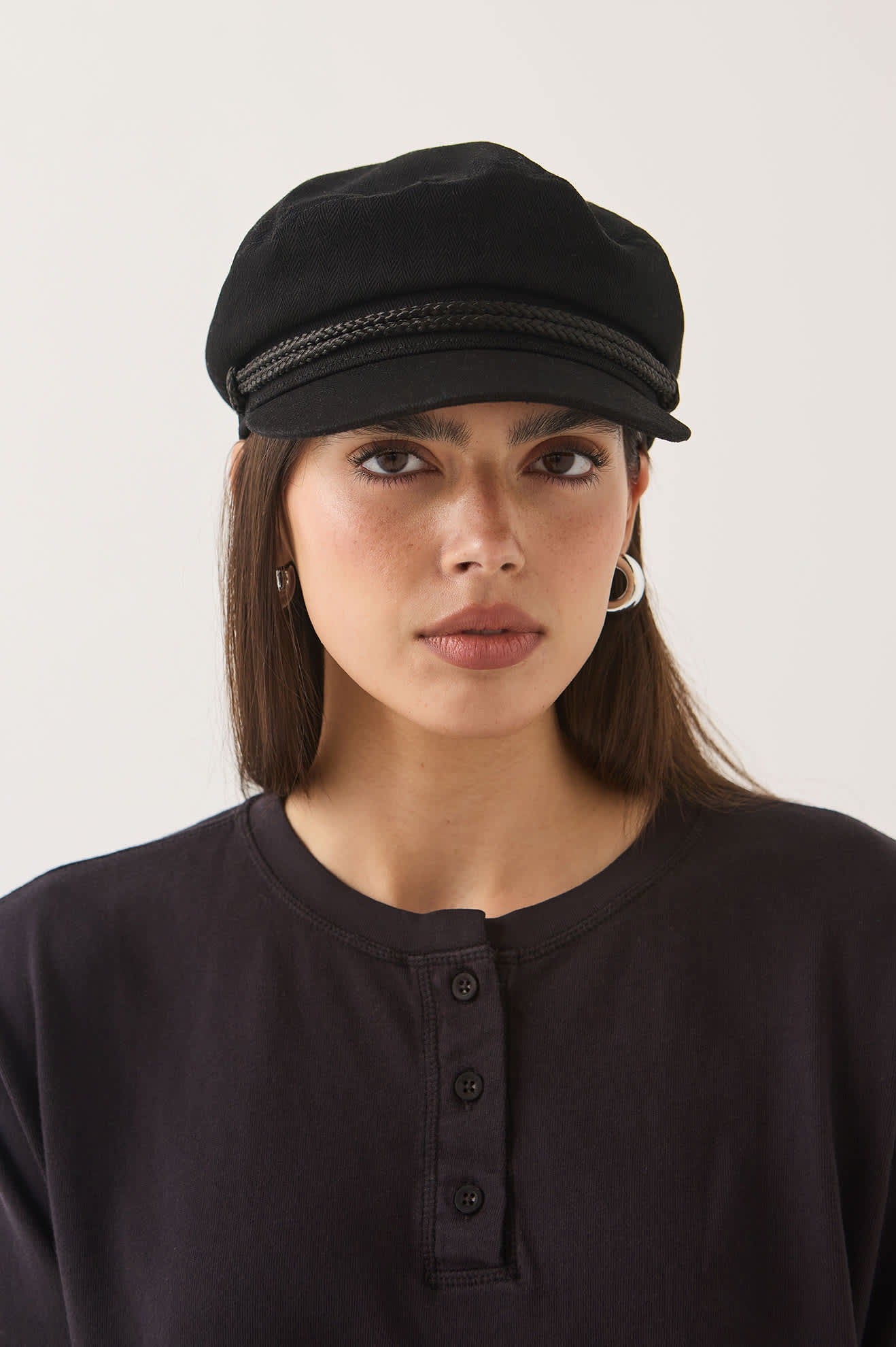 Fiddler Fisherman Cap - Black