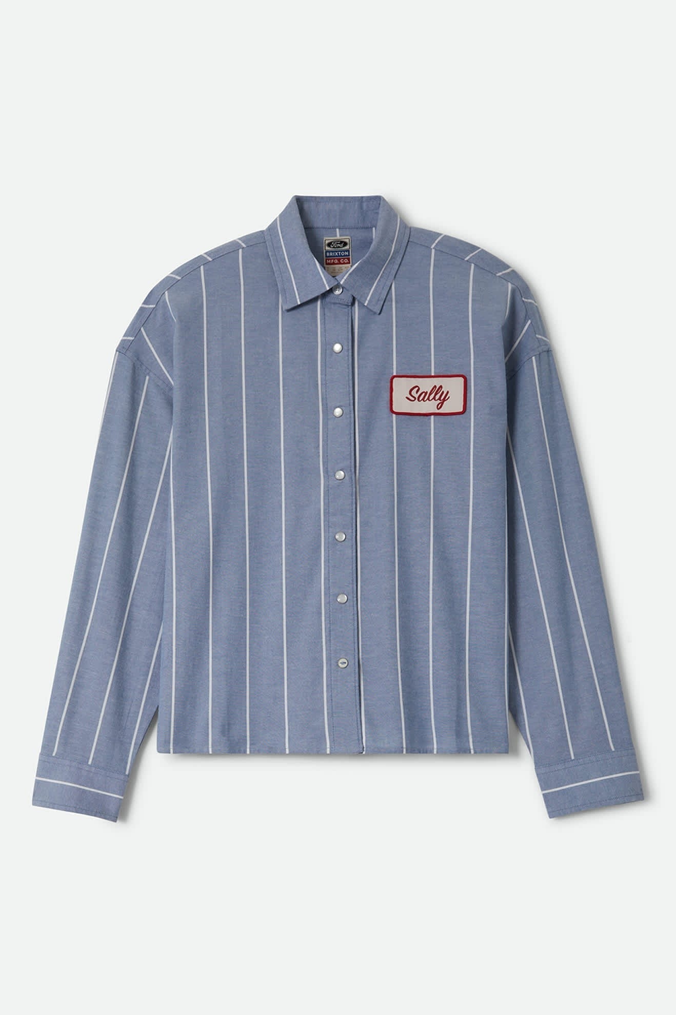 Ford Mustang Sally Shirt - Blue Chambray/Stripe