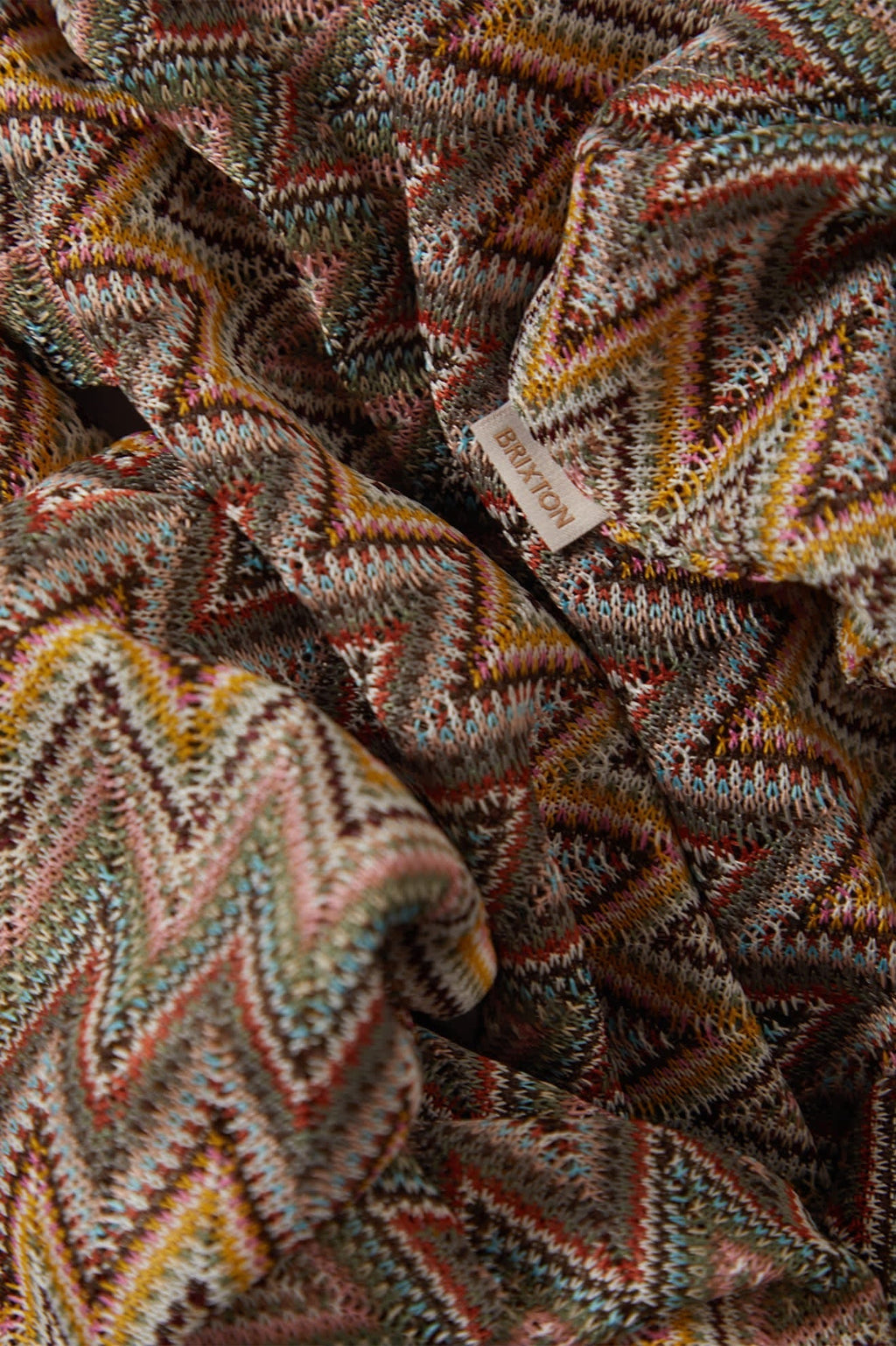 The Cabana Mesh Lounge Pant - Multi Color Zigzag
