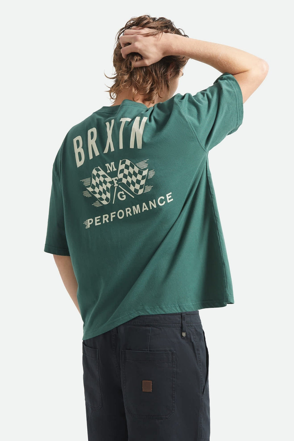 Primary Short Sleeve Cropped Shirt - Primal Green
