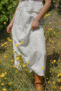 The Abigail Skirt - Off White Floral