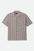 Bunker Twisted Stripe Camp Collar Shirt - Robust Red