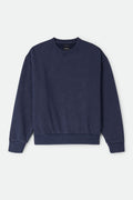 Brixton Baseline Crew Fleece - Washed Navy Vintage Wash