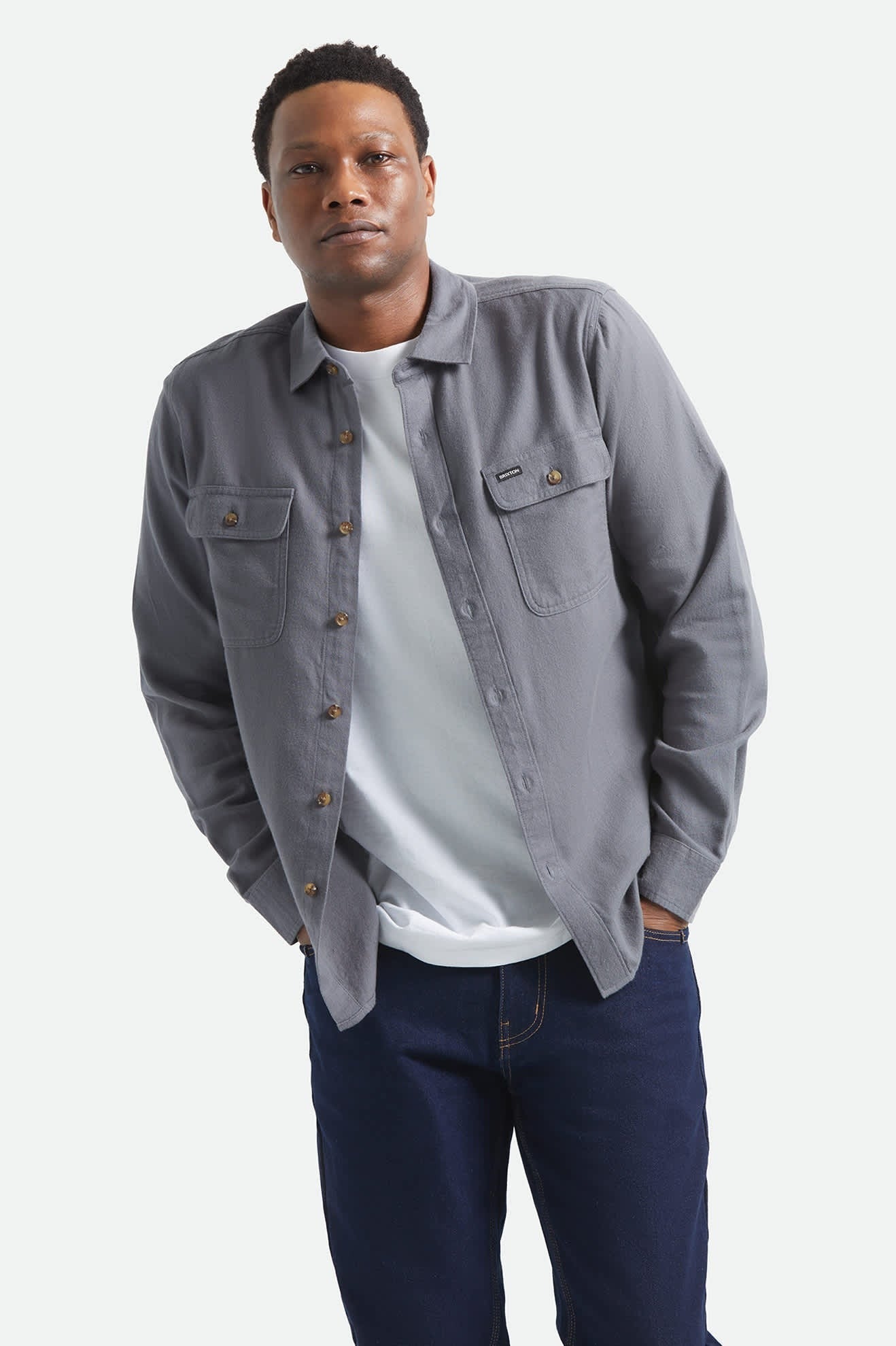 Bowery Lightweight Ultra Soft Flannel - Future Grey