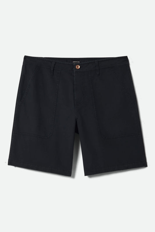Surplus Vintage Wash Herringbone Short - Washed Black