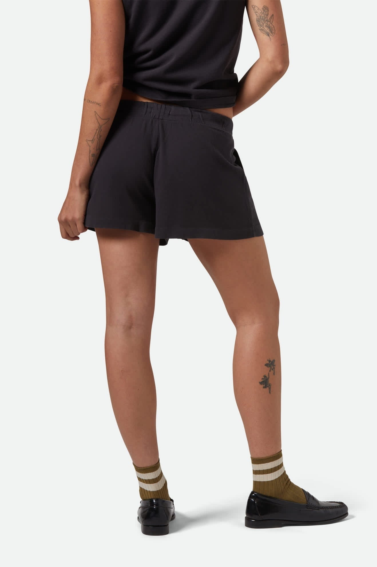 Carefree Organic Garment Dyed Lounge Short - Black