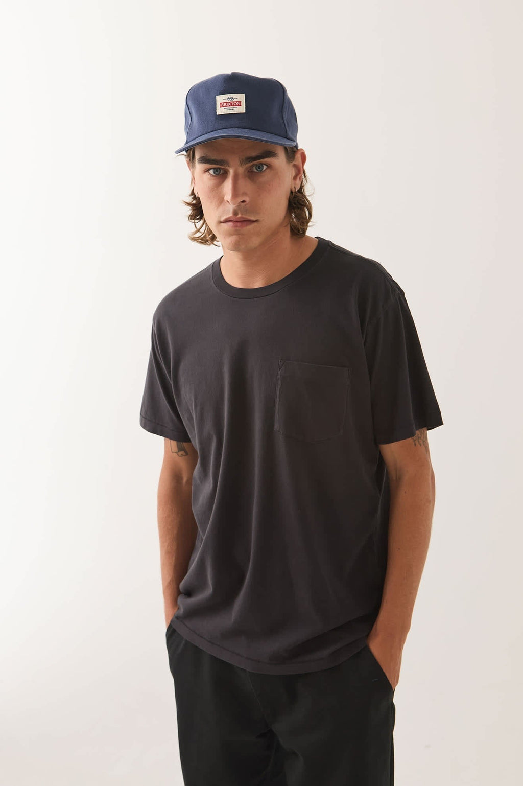 Brixton Baseline Pocket T-Shirt - Black