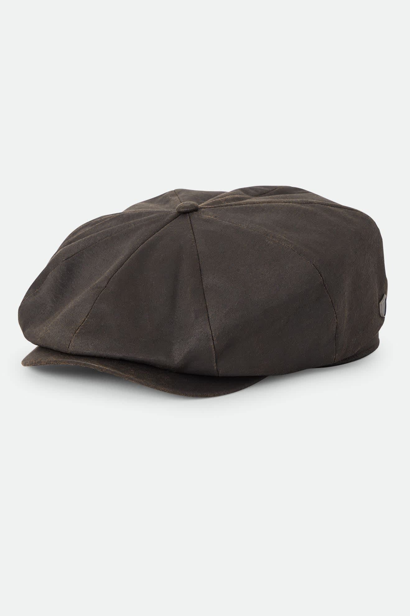 Brood Baggy Flannel Snap Cap - Brown Faux Leather