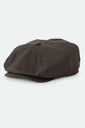 Brood Baggy Flannel Snap Cap - Brown Faux Leather