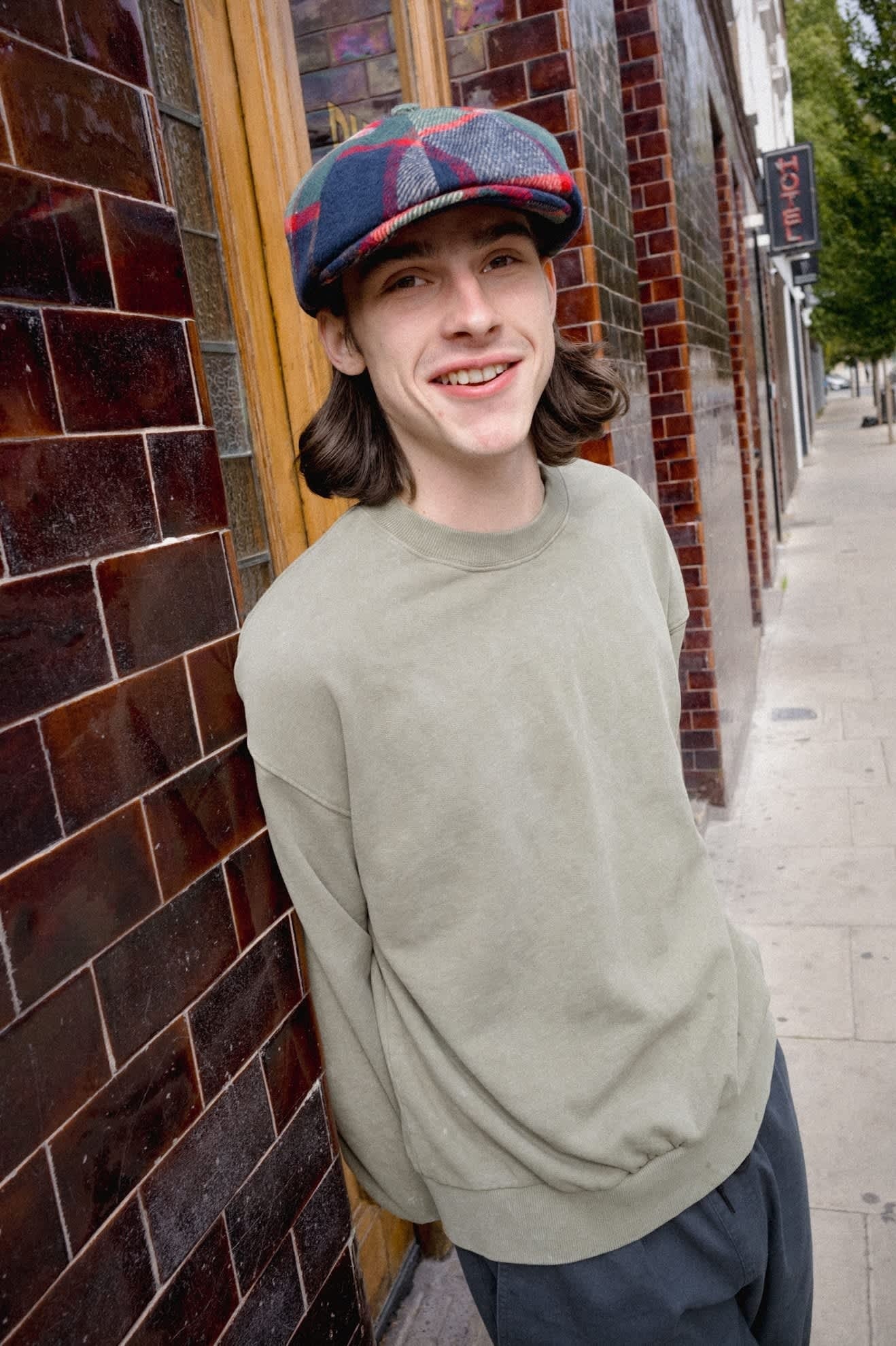 Brixton Baseline Crew Fleece - Olive Surplus Vintage Wash