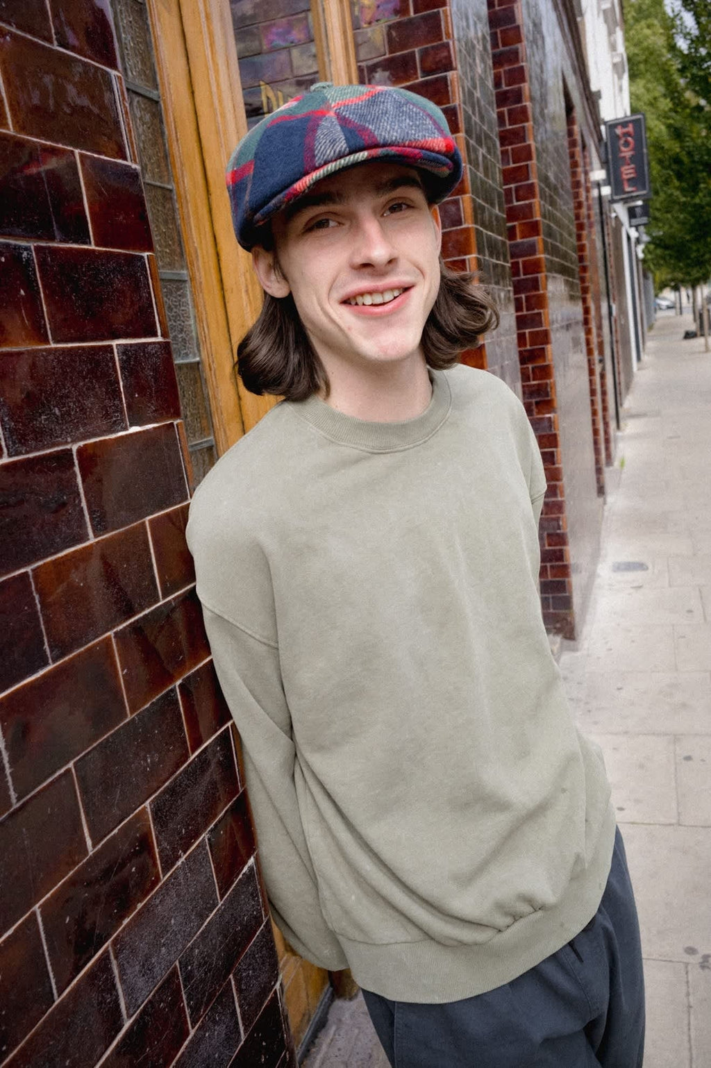 Brixton Baseline Crew Fleece - Olive Surplus Vintage Wash