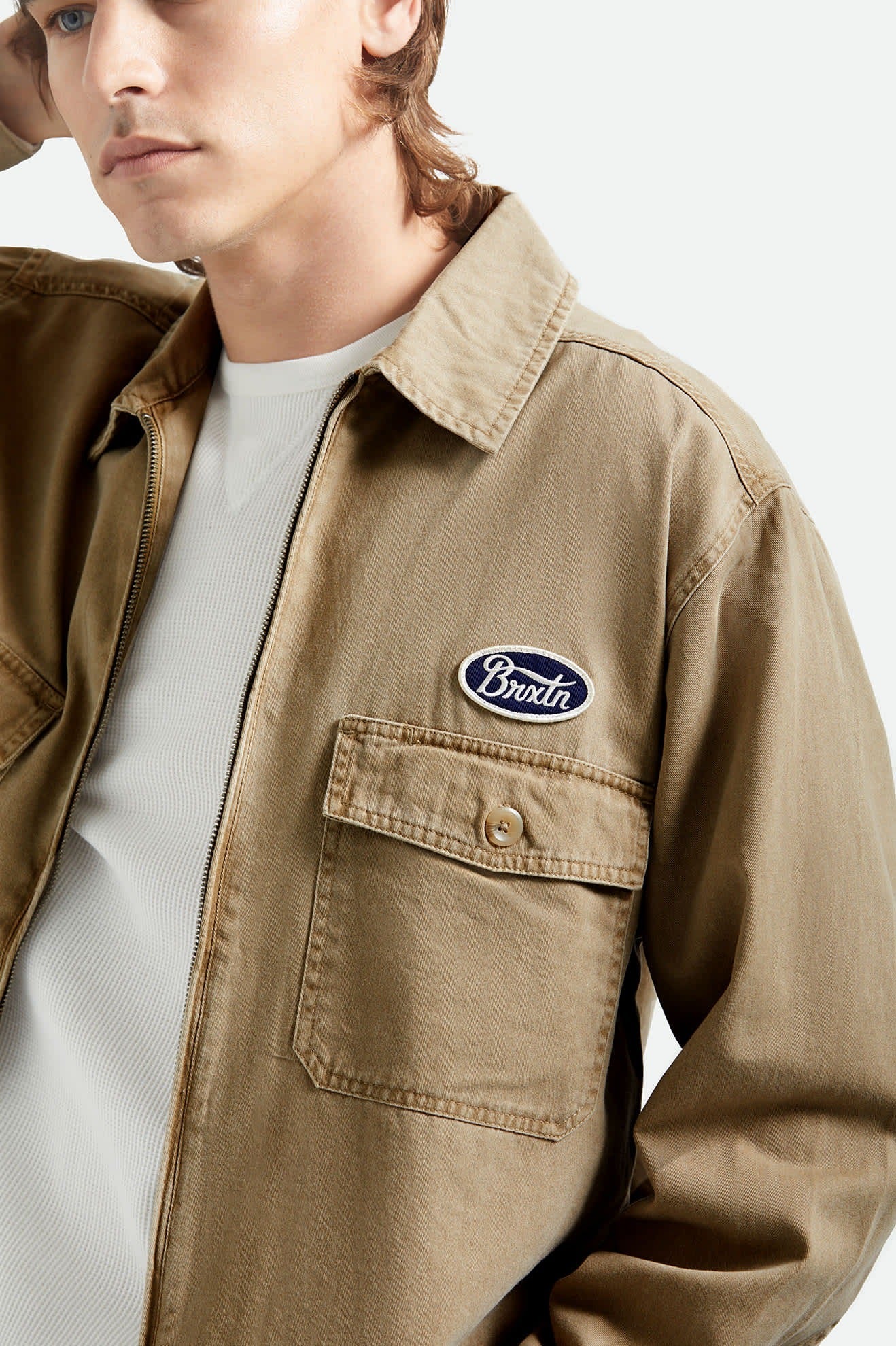 Trademark Lightweight Garage Jacket - Washed Khaki