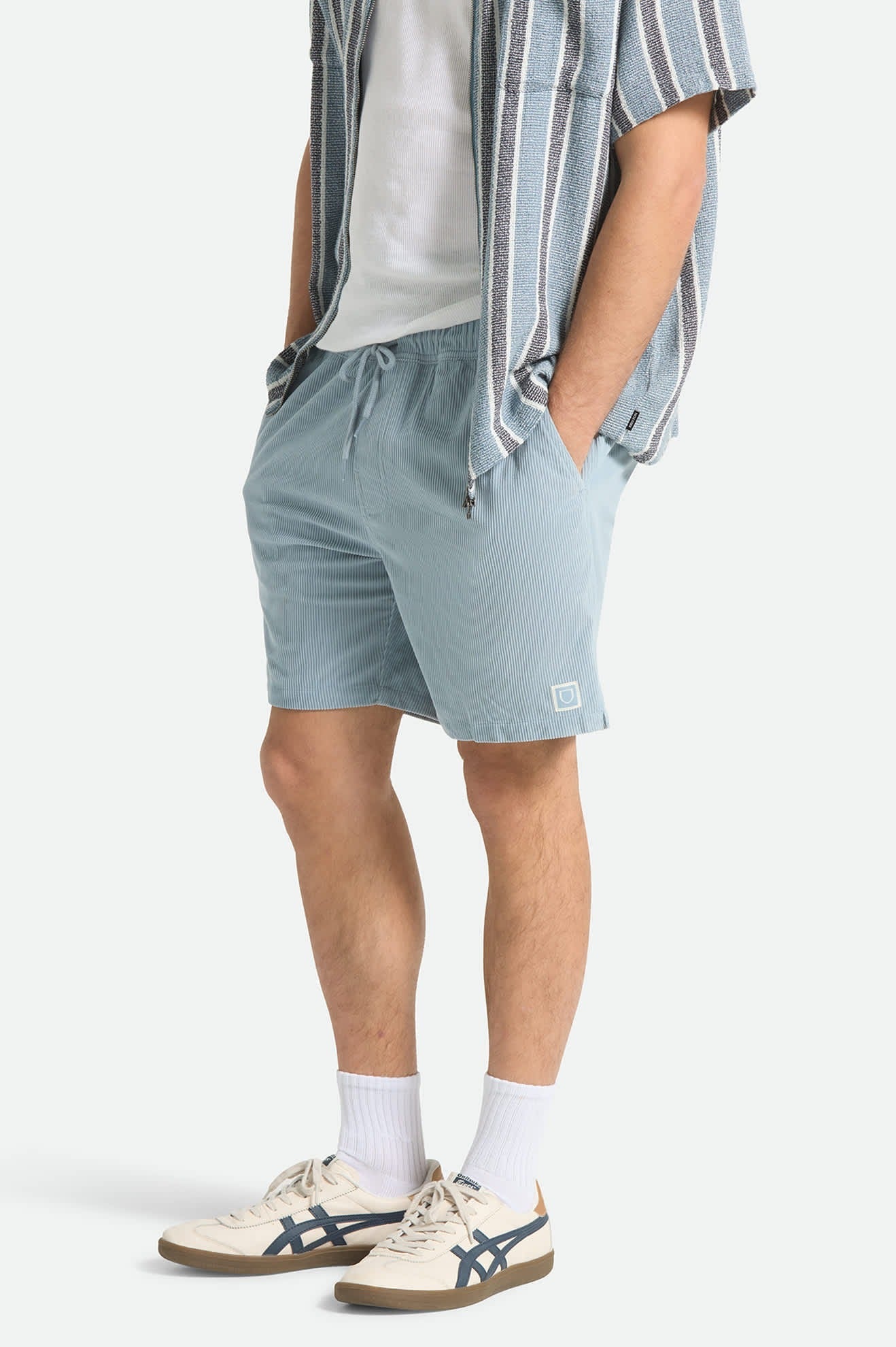 Everyday Corduroy Short - Dusty Blue