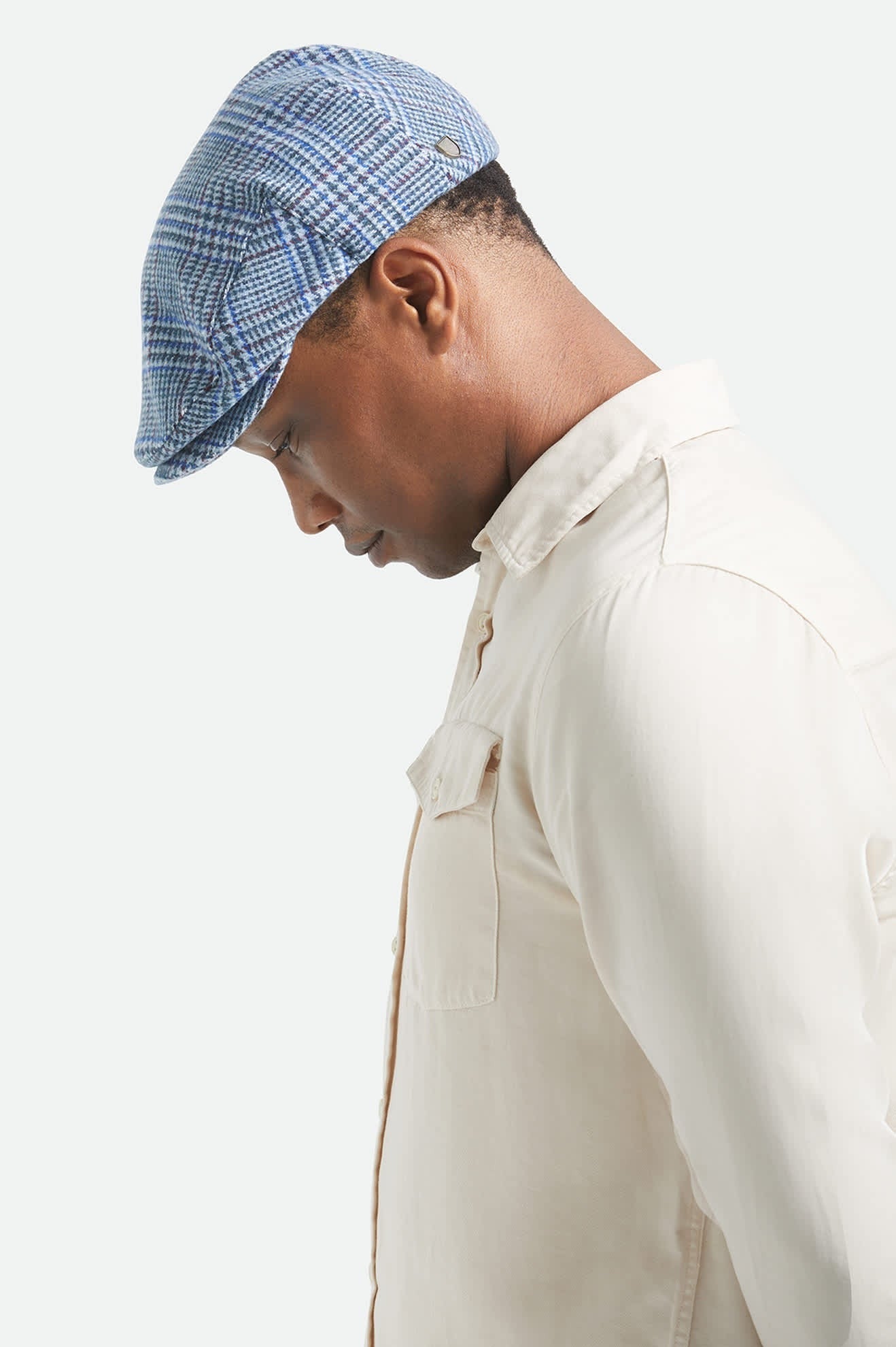 Hooligan Flat Cap - Celadon Green/Royal Plaid
