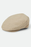 Hooligan Flat Cap - Khaki Stripe/Washed Black
