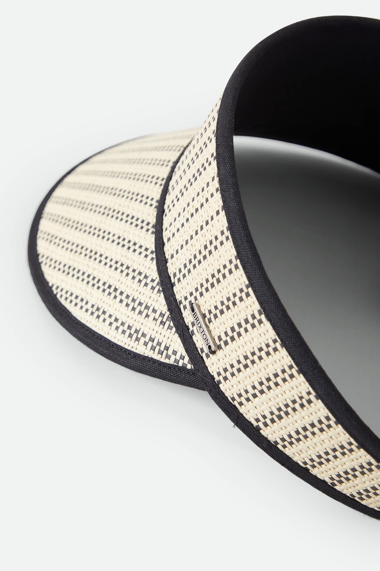 Newport Straw Visor - Black/Natural