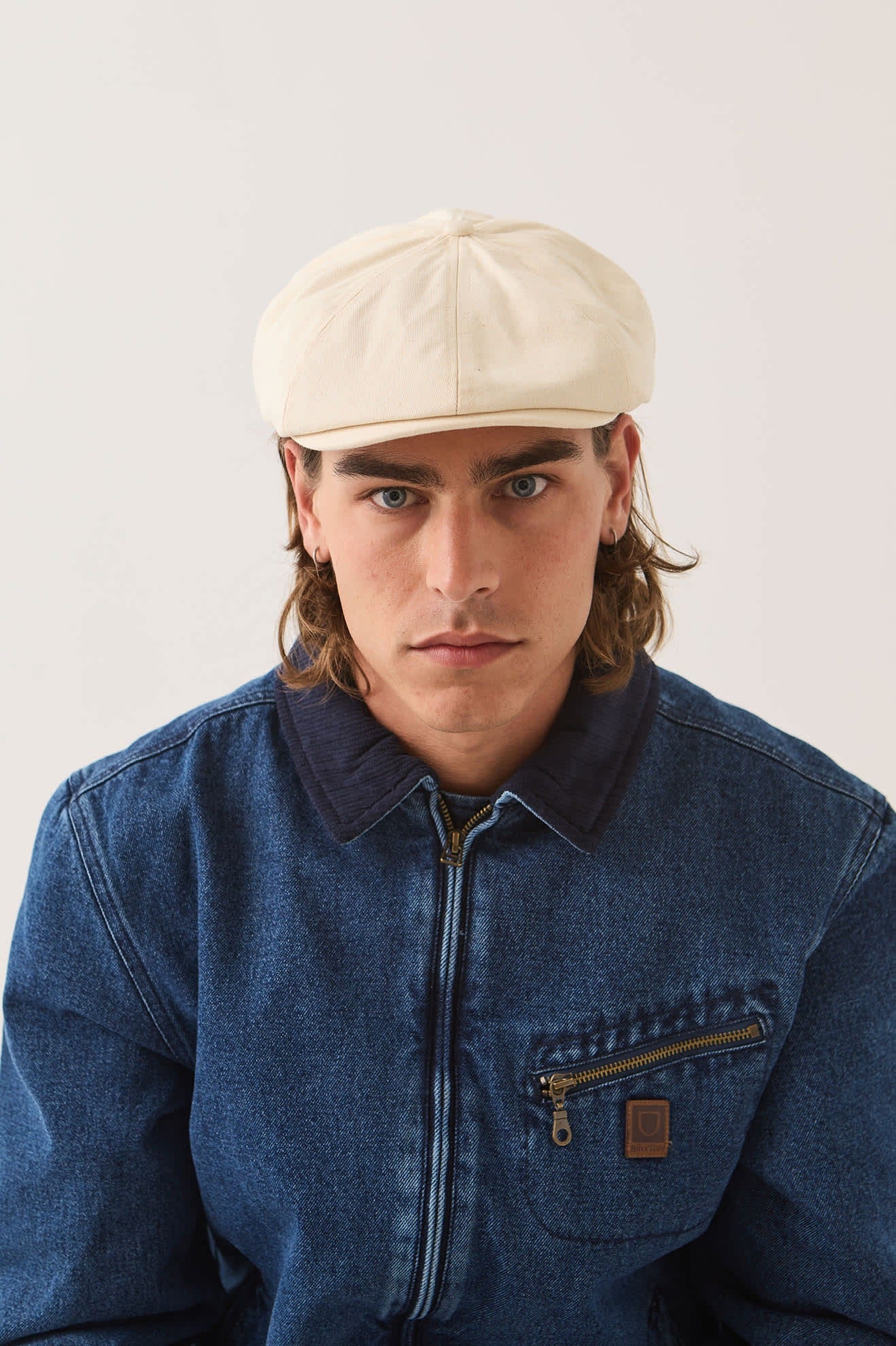 Brood Newsboy Cap - Egret White