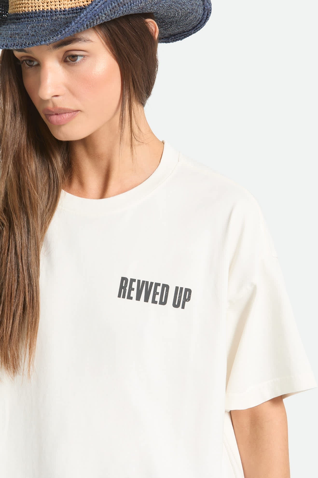 Revved Up Boxy Crew T-Shirt - Off White