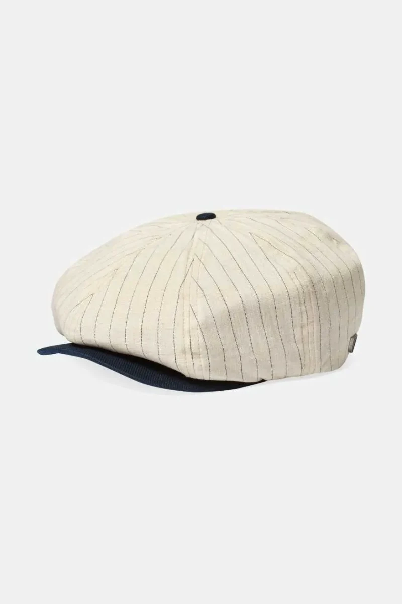 20th anniversary cream navy newsboy cap