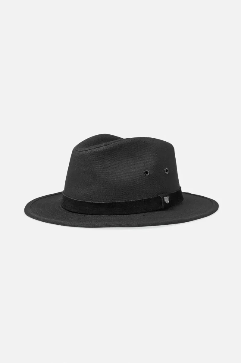 adventure fedora hat black black