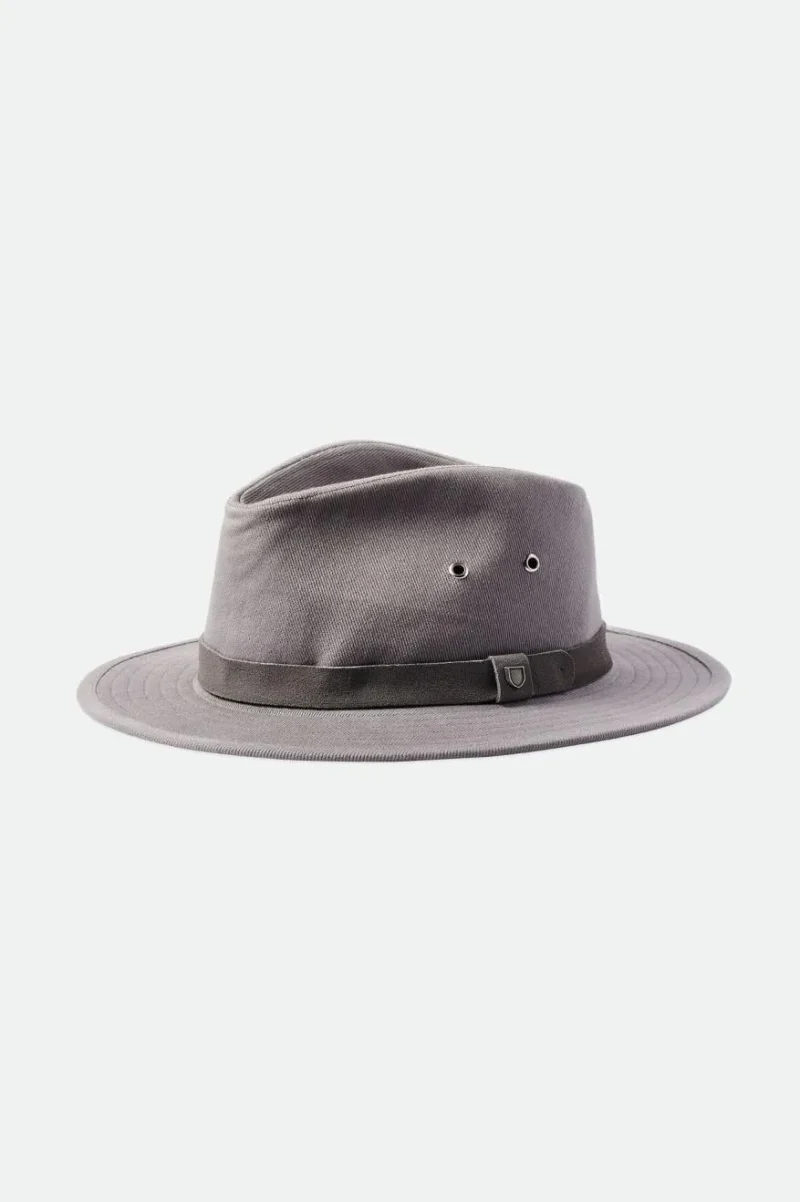 adventure grey fedora hat