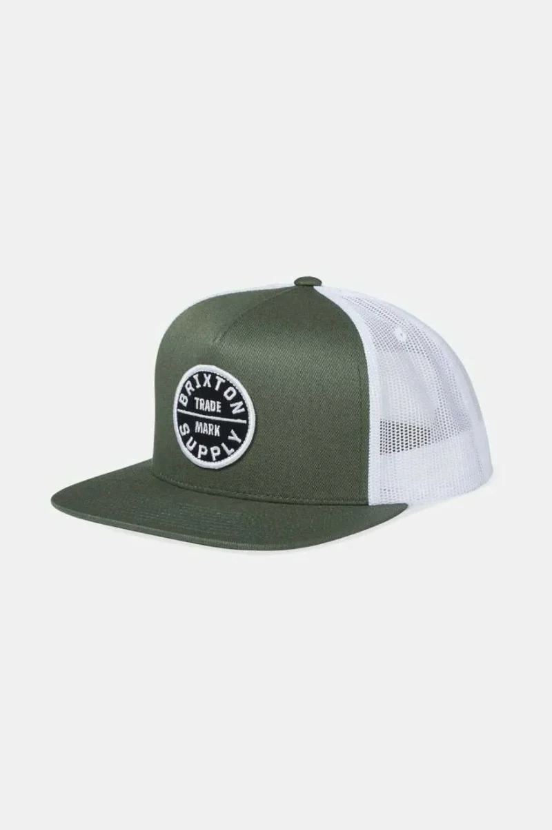 agave green white trucker hat oath