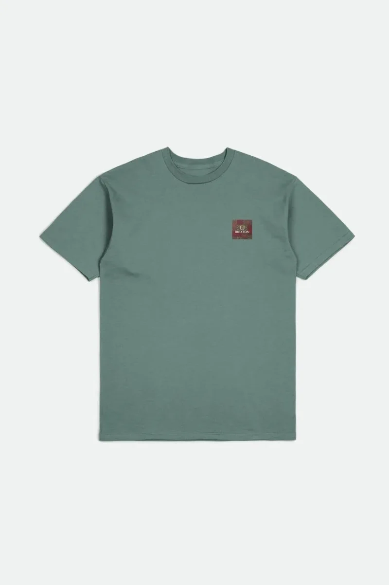 alpha square standard tee chinois green charcoal terracotta