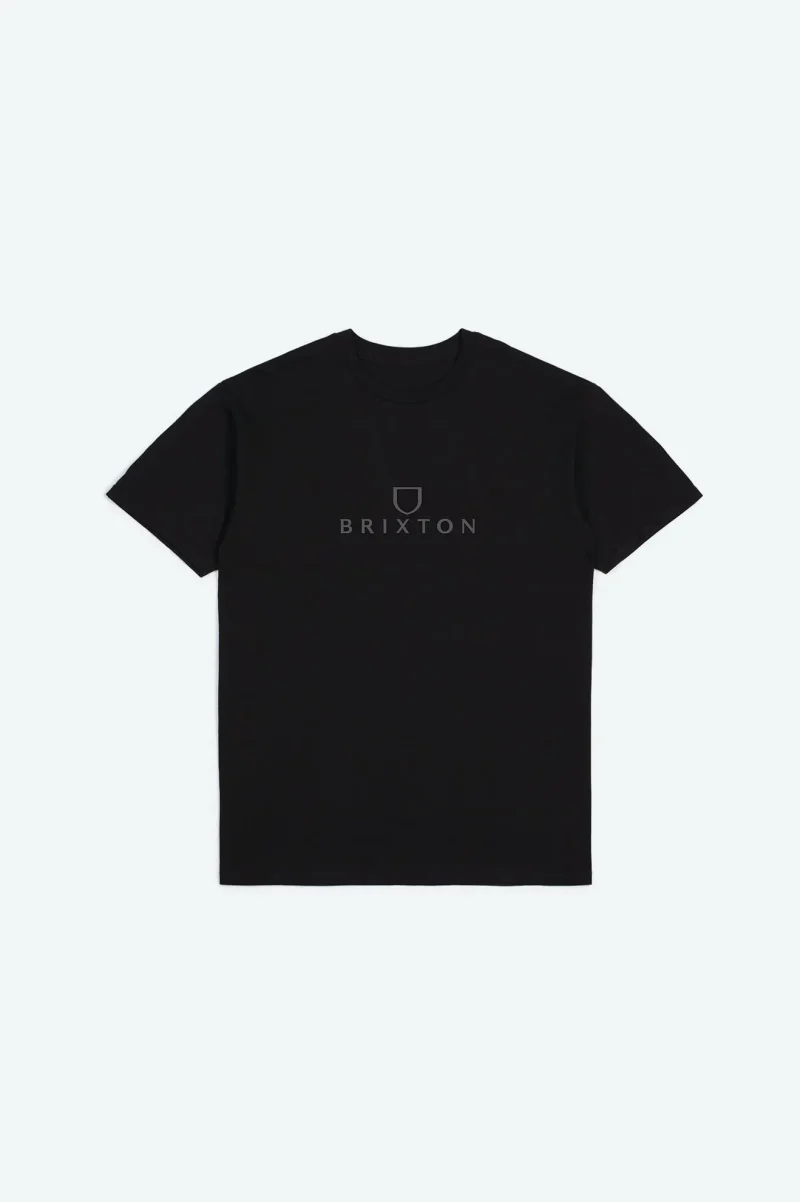 alpha thread s s black grey standard tee