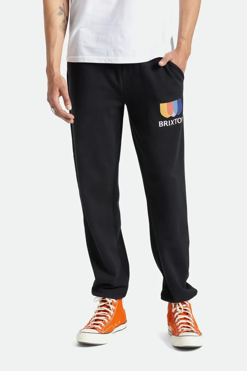 alton ii black fleece jogger pants