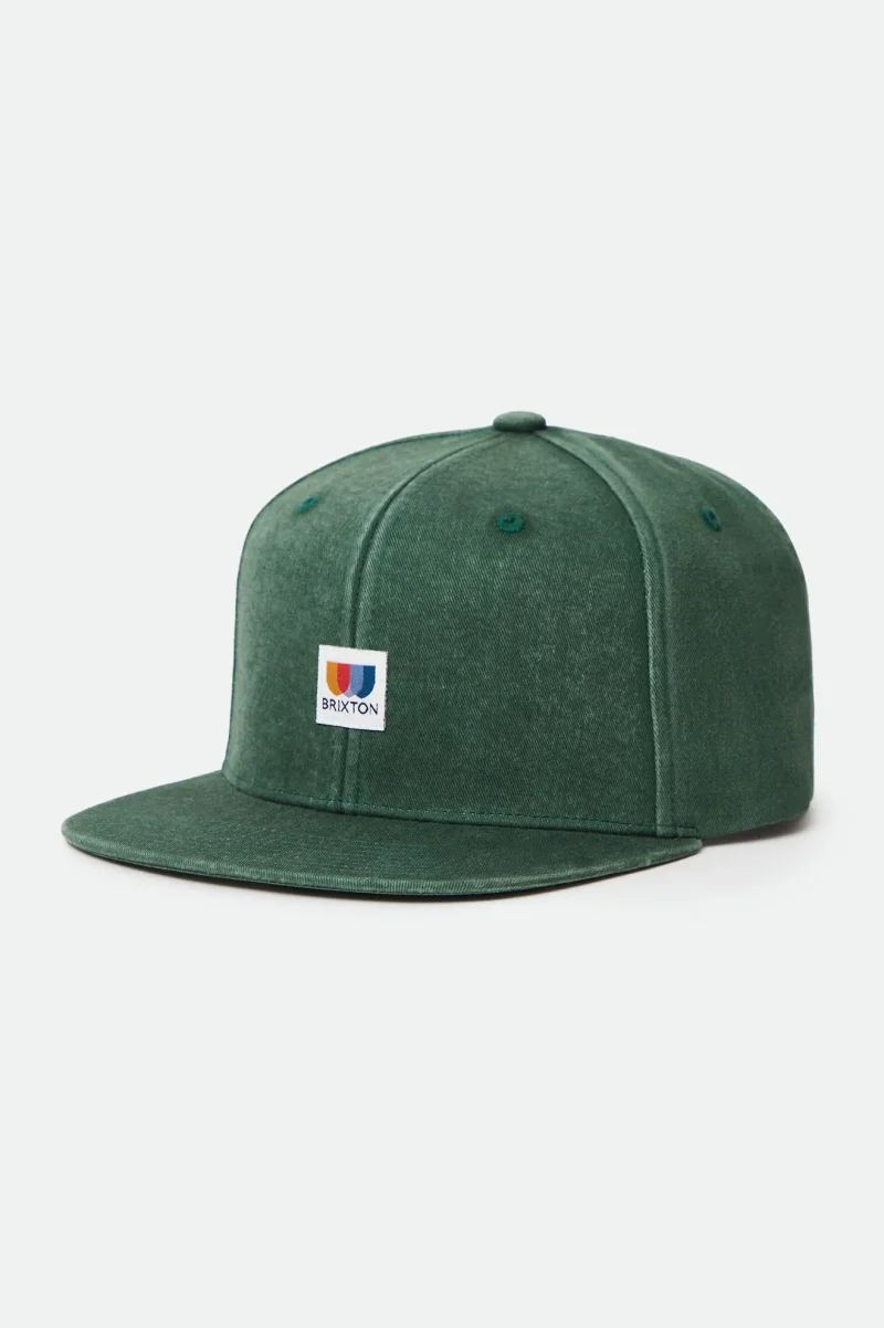 alton mp washed silver pine snapback hat