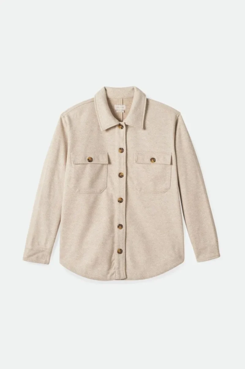 bagby sesame shirt jacket