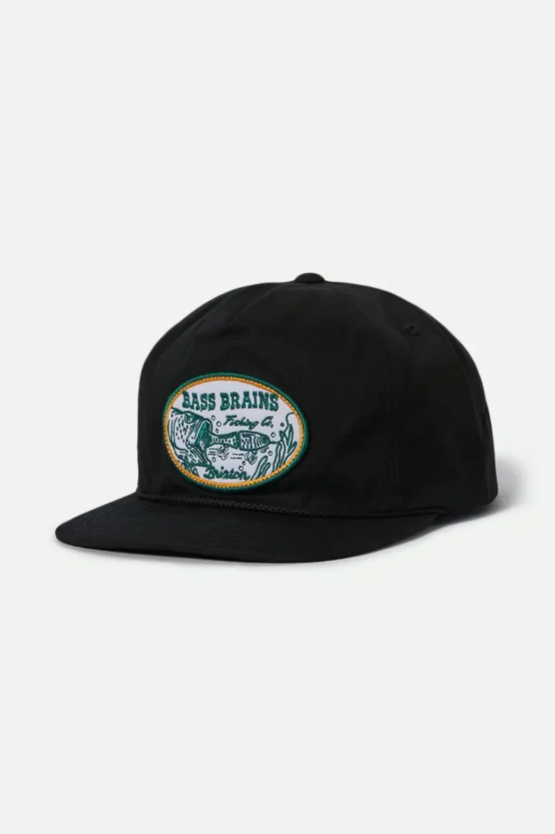 bass brains high performance swim snapback black