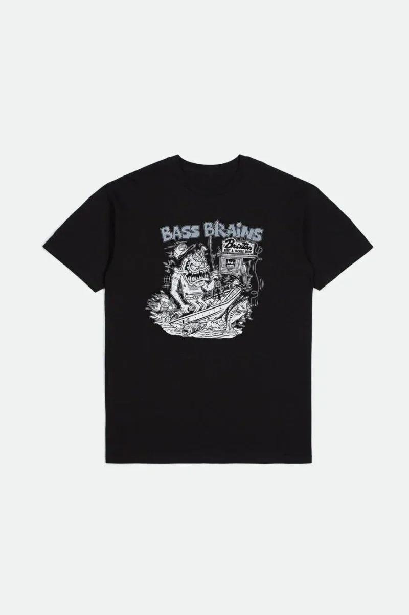 bass brains monster short sleeve tee black