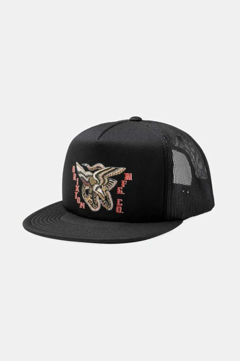 battle netplus black trucker hat