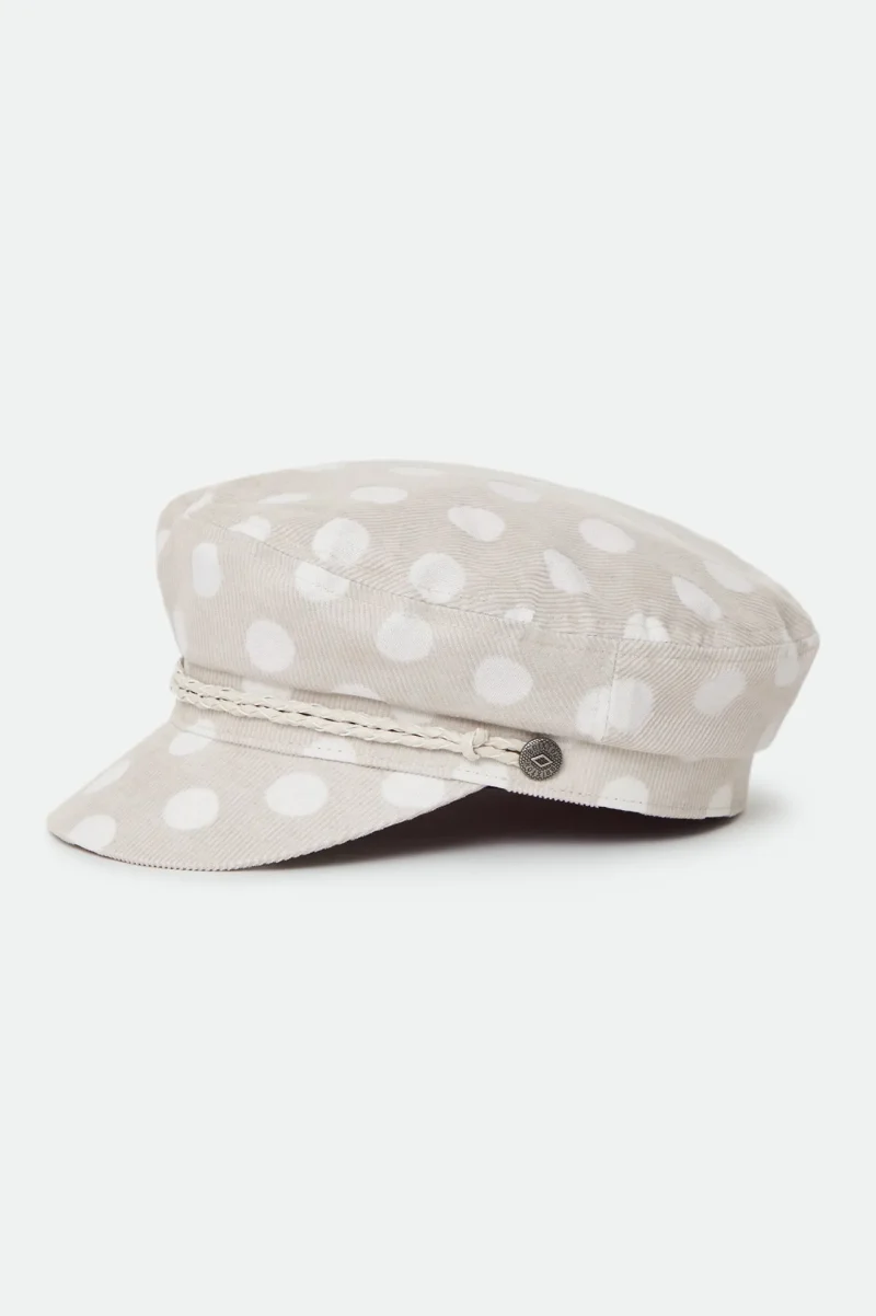 beige polka dot ashland cap