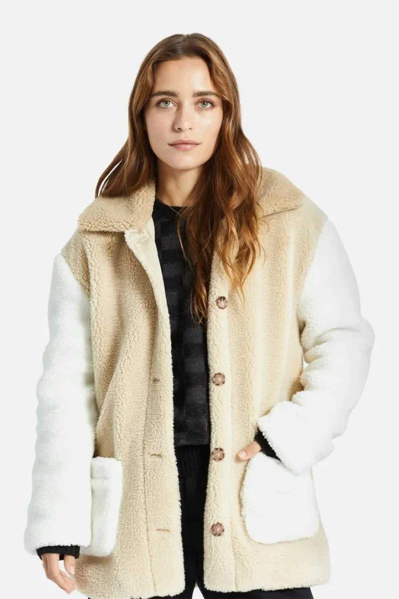 bern sherpa coat warm dove vanilla