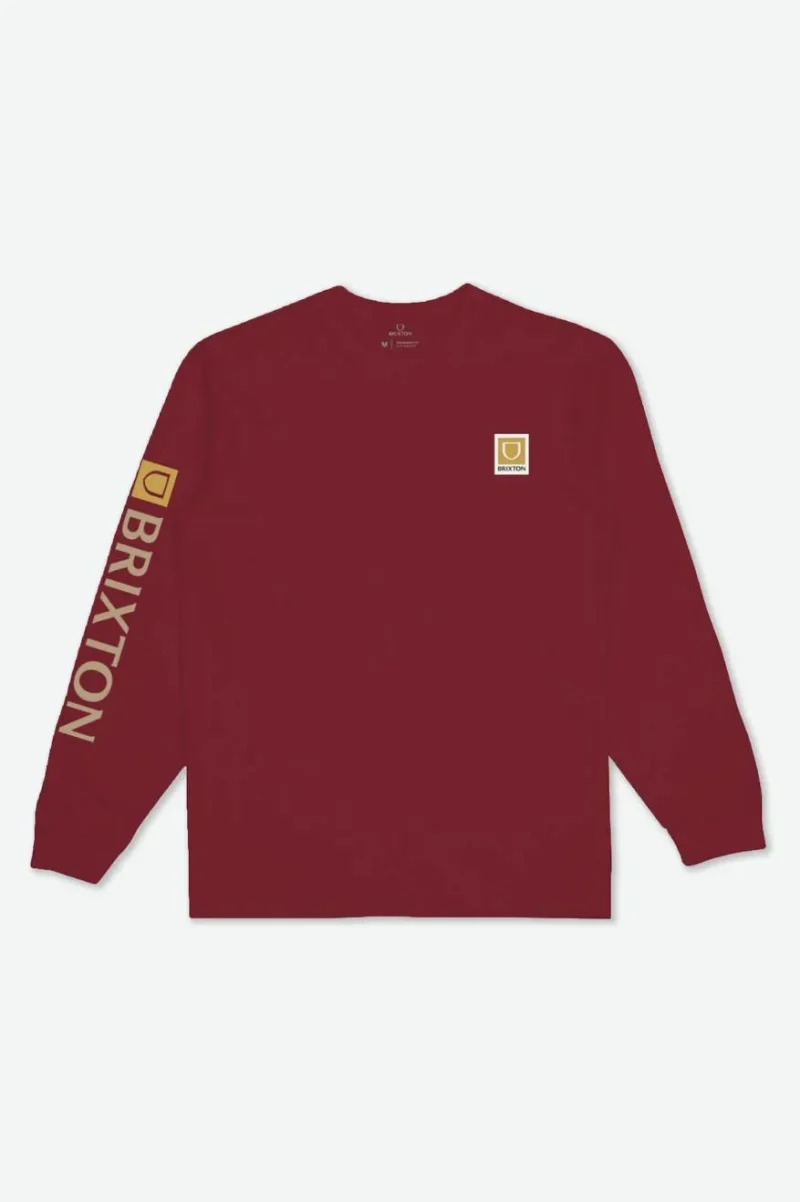 beta ii long sleeve tee island berry sand dye