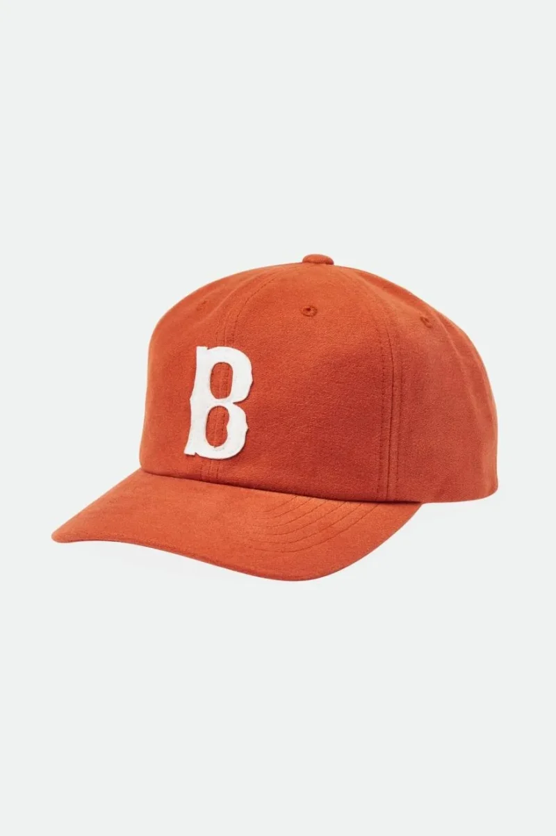 big b snapback cap burnt orange