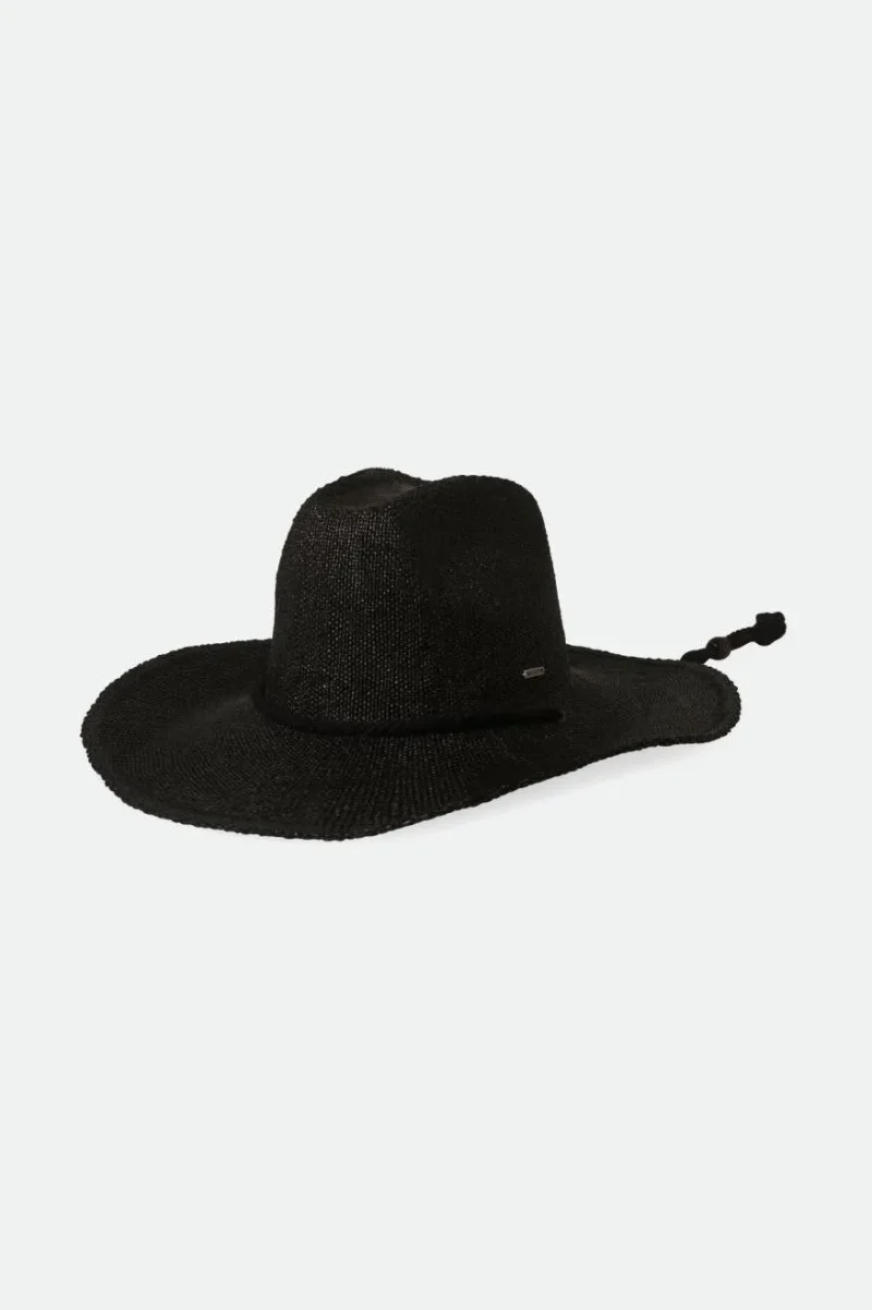 black austin straw cowboy hat