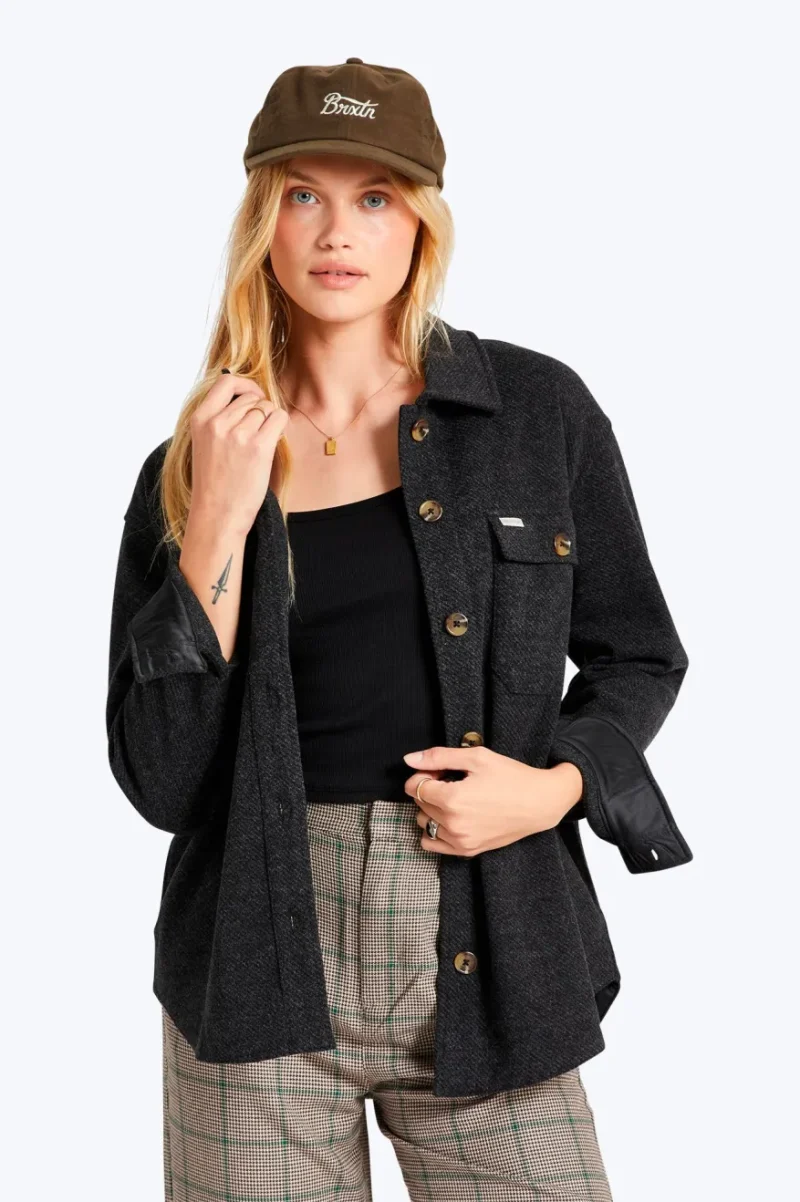 black bagby shirt jacket