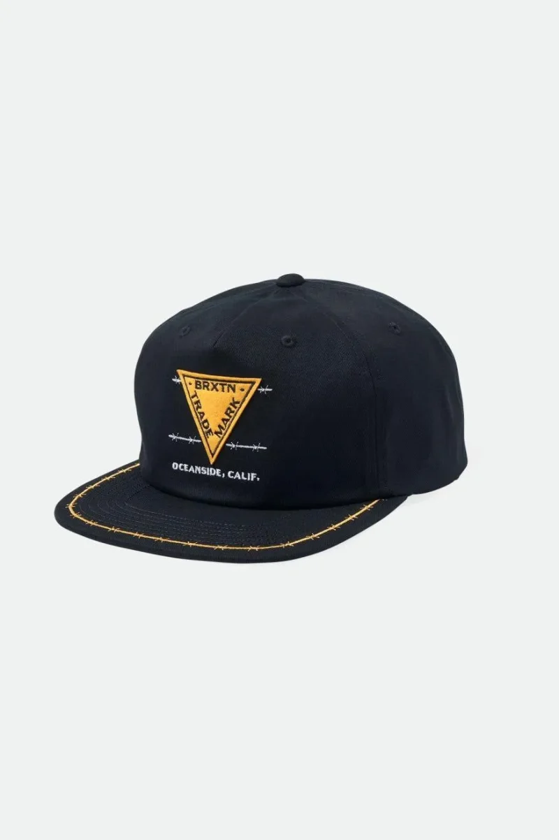 black barbed wire mp snapback hat